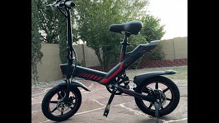 Sailnovo 14 Y112 Electric Bike  Sporty mini dirt bike looks and fullyfeatured ebike [upl. by Dugan784]