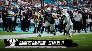 Los Raiders Pierden el Partido de la Semana 11 Ante los Dolphins  Raiders Gameday [upl. by Yzzo]