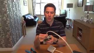 How To install a CAT6 Network Faceplate Socket amp RJ45 Plug using soild core cable [upl. by Calderon]