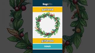 🇬🇧🇵🇱 garland  girlanda  vocabulary builder  learn English  Uczmy się angielskiego [upl. by Ajani386]