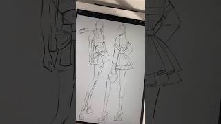 🤍 Fashion Illustration🤍 Custom brushes and figures 🤍 Procreate 🤍Ambush Spring 24 fashiondesign [upl. by Enialedam]