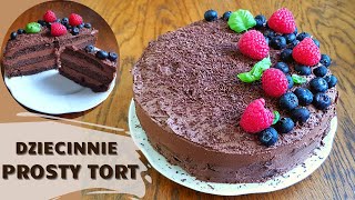 NAJPROSTSZY TORT CZEKOLADOWY KETO  LOW CARB  LCHF 🍫🎂 [upl. by Pascale]