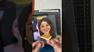 Fondant Portrait🤍 semi3dfondant fondant art cakedecorating fondart [upl. by Lowis454]