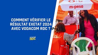 Comment Vérifier le résultat Exetat 2024 avec Vodacom RDC  Cycle Long amp Court [upl. by Carlo509]