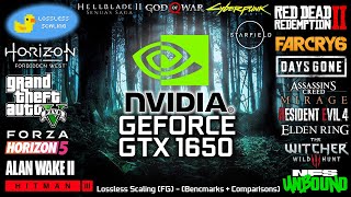 GTX 1650  Lossless Scaling  Test in 17 Games Benchmarks  Comparisons [upl. by Akirre]