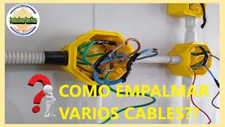 COMO empalmar o unir varios cables ELECTRICOS de forma SEGURA 👌 [upl. by Acinnod766]