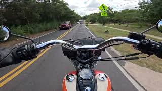 Sep 6th Early Fall in Texas Jacket on Austin Cruise 2014 Harley Davidson Dyna Wide Glide [upl. by Aicen]