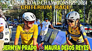 JERMYN PRADO VS MAURA DELOS REYES CRITERIUM RACE NATIONAL ROAD CHAMPIONSHIP 2024 [upl. by Mayne]