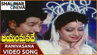 Jayam Manade Movie  Ranivasana O Ramachilaka Song  Krishna Sridevi  shalimar Cinema [upl. by Skilken]