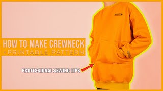 HOW TO MAKE CREWNECK SWEATSHIRT [upl. by Aible]