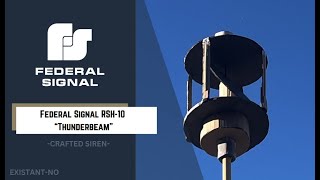 Federal Signal RSH10 “Thunderbeam”  Full Alert  Attack [upl. by Lou325]