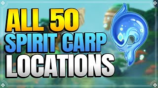 All 50 Spirit Carp Locations 【Genshin Impact】 [upl. by Darrow417]