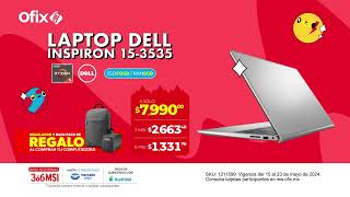 1211599 LAPTOP DELL INSPIRON 153535 156 FHD RYZEN 57520U 8GB RAM 512GB SSD [upl. by Ahsenyt268]