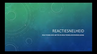 Reactiesnelheid Berekenen amp Reactiesnelheidsvergelijking [upl. by Inaluahek]