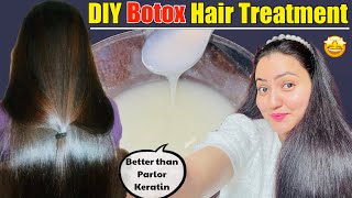 DIY Brazilian Keratin Treatment at Home  Botox Treatment at Home For Soft Shiny Frizz Free Hair [upl. by Zamir]