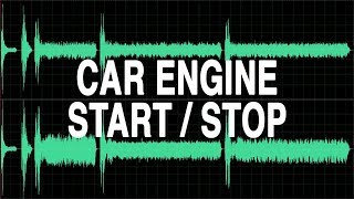 Car engine startstop sound effect [upl. by Casimir]