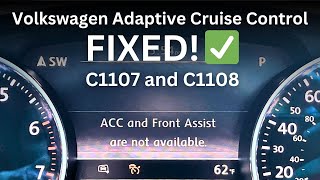 How To Fix Adaptive Cruise Control ACC Issues  Volkswagen Audi and Porsche [upl. by Yrneh262]