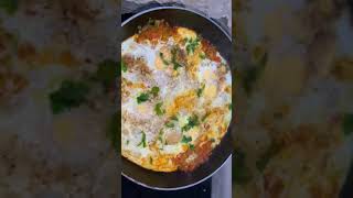 Easy Shakshuka Recipe  Poached Egg In Tomato Sauce  Poached Egg Curry shorts shakshuka [upl. by Vivie536]