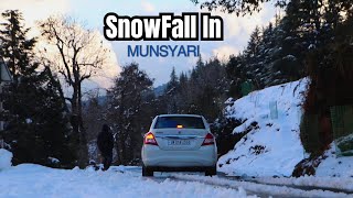 Munsyari In Snowfall  Munsiyari In Winter  Best Snow Destination In India [upl. by Hajile26]