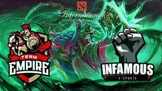 Empire против Infamous  The International 2017 [upl. by Azpurua229]