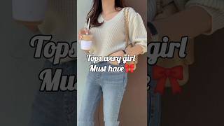 Tops Every Girl Must Have✨️🎀 shorts short girlstopdesign aesthetic trndyfashion girlstops [upl. by Carley629]