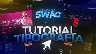 COMO FAZER TIPOGRAFIA ESTILO DE PC NO CELULAR  TUTORIAL TIPOGRAFIA PARA EDIT  STATUS  ANDROID [upl. by Ani]