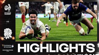 HIGHLIGHTS  🇫🇷 FRANCE V ENGLAND 🏴󠁧󠁢󠁥󠁮󠁧󠁿  2024 GUINNESS MENS SIX NATIONS RUGBY [upl. by Nuahsyd]