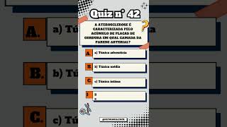 Quiz n° 42 ateroscletose quiz patologia [upl. by Odrawde]