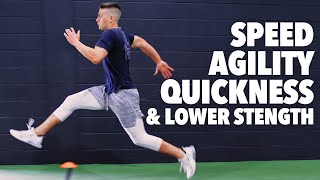 Baseball Speed Agility Quickness and Lower Body Strength Workout PHASE 1 [upl. by Eive]