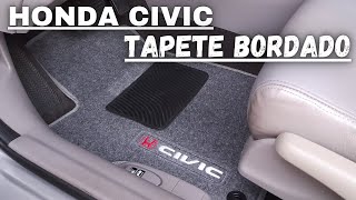 TAPETE BORDADO PARA O HONDA CIVIC [upl. by Dhaf]