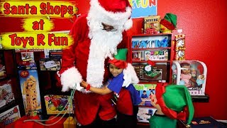 SANTA VISITS DEION AT TOYS ARE FUN [upl. by Osithe960]