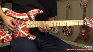 How to play Eruption  Eddie Van Halen  5150GuitarLessonscom sample [upl. by Byrom]