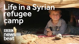 Life in a Syrian refugee camp  BBC Newsbeat [upl. by Enomrej]