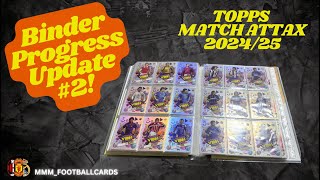 Binder Progress Update 2  Topps Match Attax 202425 [upl. by Ingeberg]