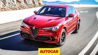 2018 Alfa Romeo Stelvio Quadrifoglio  New 503bhp Hot SUV review  Autocar [upl. by Arrais]