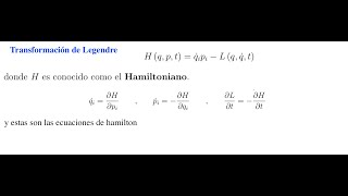 Ecuaciones de Movimiento de Hamilton 01 [upl. by Drawets]