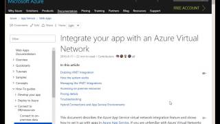 Setting up VNET integration in App Services using the Azure Government Portal [upl. by Henrieta]