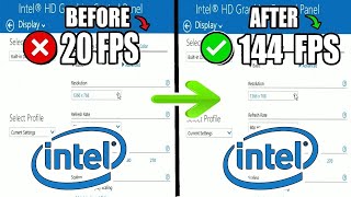 BEST INTEL HD GRAPHICS Settings 2024🔥INTEL Settings for GAMING✔️Updated [upl. by Ressler]