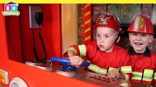 Pretend Play Fire Truck Rescue Missions  Fire Safety for Kids [upl. by Skipper]