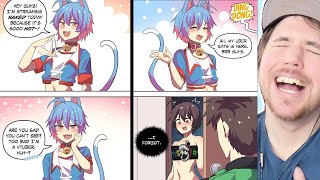 VTUBERS FORGETTING THEY DONT WEAR CLOTHES WHILE STREAMING  Anime Memes [upl. by Tnahs]