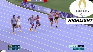 Para Athletics Womens 100m T12 Highlights 2024  Omara Yunilo Win Gold Paralympic Game 2024 [upl. by Adnylg]