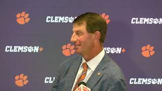 Clemson 59 NC State 35 Dabo Swinney postgame reaction pt 1 [upl. by Hedy]