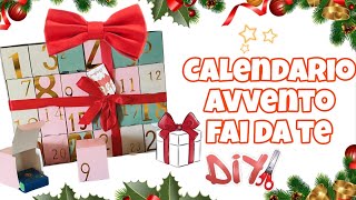 Calendario dellavvento fai da te ✂️diy  🎁 low cost 🎁 christmas tutorial [upl. by Eceeryt157]