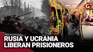 GUERRA RUSIAUCRANIA 95 prisioneros LIBERADOS en intercambio  Gestión [upl. by Nonad]