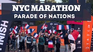 2024 NYC Marathon Parade of Nations [upl. by Etnom159]