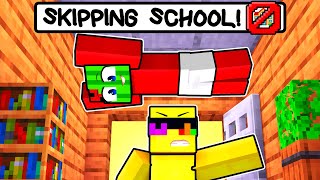 SKIPPING SCHOOL In Minecraft [upl. by Huckaby664]