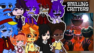 Fandoms react to CatNap and Dogday Poppy Playtime Chapter 3 Smiling Critters 💜Gacha react to TikTok [upl. by Santini]