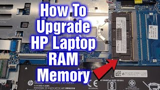 How To Install amp Upgrade RAM Memory In HP Red Laptop  Step By Step Tutorial [upl. by Llebpmac]