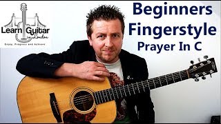 Easy Fingerstyle Guitar Lesson  Prayer In C  TAB In The Video  Drue James [upl. by Jess866]