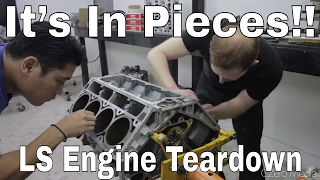 LS6 Engine TEARDOWN  V8 FD RX7 Race Car Build Video Series 26 [upl. by Athenian787]